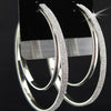 Charm Frosted Big Hoop Earrings