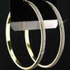 Charm Frosted Big Hoop Earrings