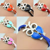 Cute Owl Shaped Fill Oil Charm Bracelet